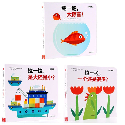 Lift-the-Flap Surprise 3-book set (Bilingual) 创意大师拉拉翻翻大惊喜系列 Chinese children Book Agnese Baruzzi