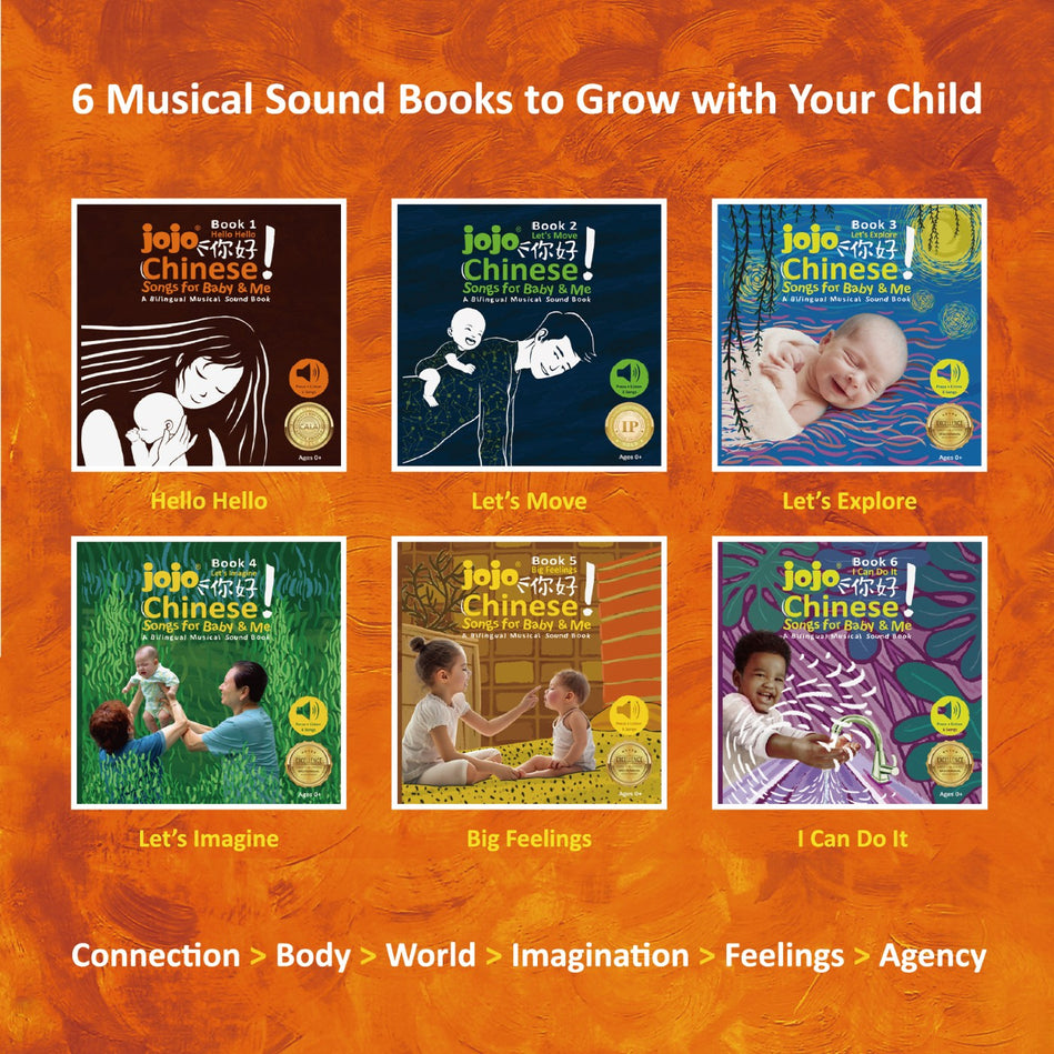JoJo Chinese Songs for Baby & Me: 6-Book Box Set (Pre-Order)