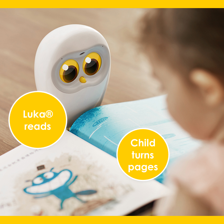 Luka Book Reading Robot Companion