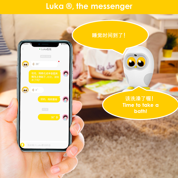 Luka Book Reading Robot Companion the messenger
