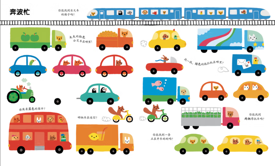 My Very First Book of Things to Spot,  Chinese children book toddler baby Usborne interactive 玩出来的专注力 Chinese children Book 9787508658414 