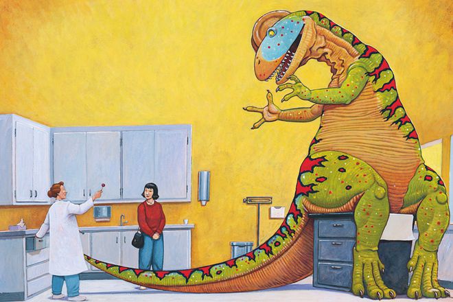 Dinosaurs 家有恐龙习惯养成图画书 恐龙生病为什么好得快 9787544845823 Chinese children Book Jane Yolen Mark Teague (1)