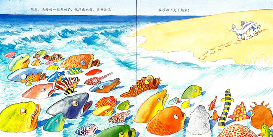 One Smart Fish 一条聪明的鱼 Chinese Children Book 9787556848812 Chris Wormell