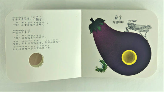 毛毛虫吃什么呢 What Does A Caterpillar Eat 9787541766954 magic hole Chinese children book (10)