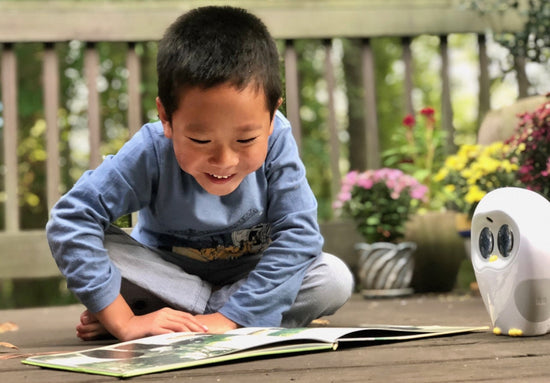 Luka Hero book reading robot companion chinese children's books