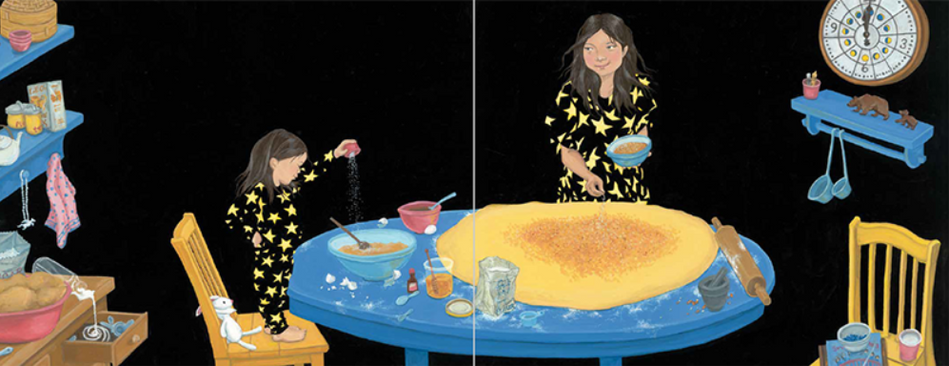 Grace Lin's A Big Mooncake for Little Star & A Big Bed for Little Snow-2 Chinese Children's Books